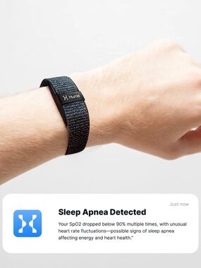 Hume Sleep & Activity Tracker Wristband - Black